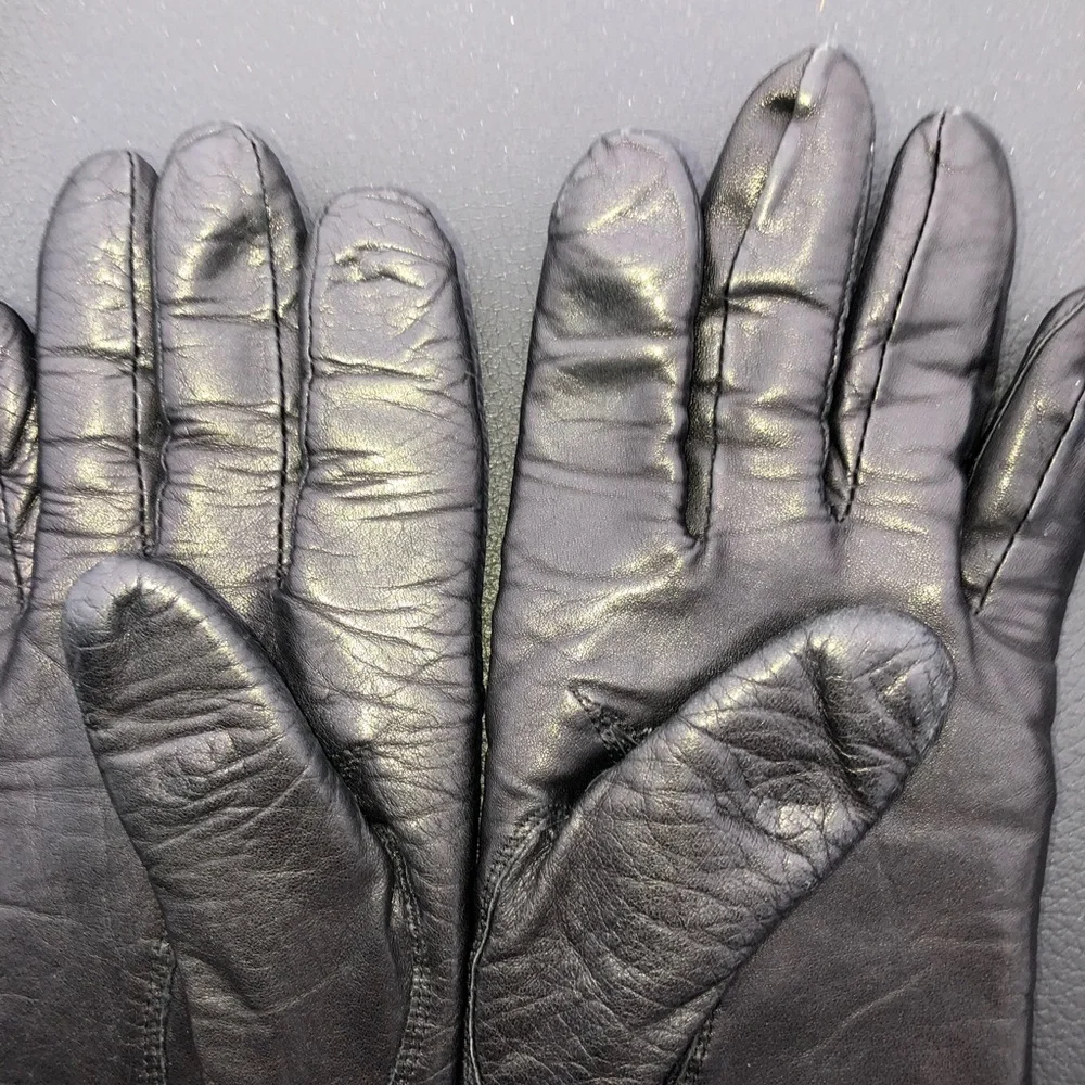 Gimbels Women’s Vintage Leather gloves Black Large
